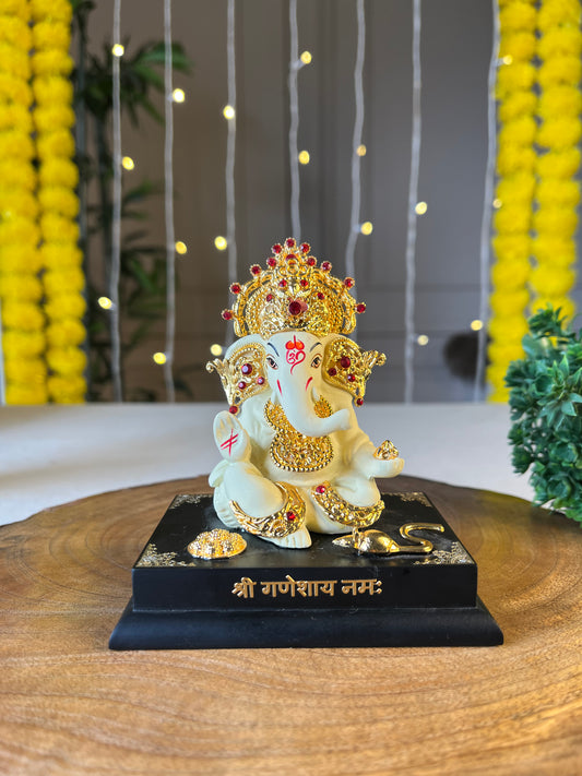 GOLD PLATED LORD GANESHA IDOL