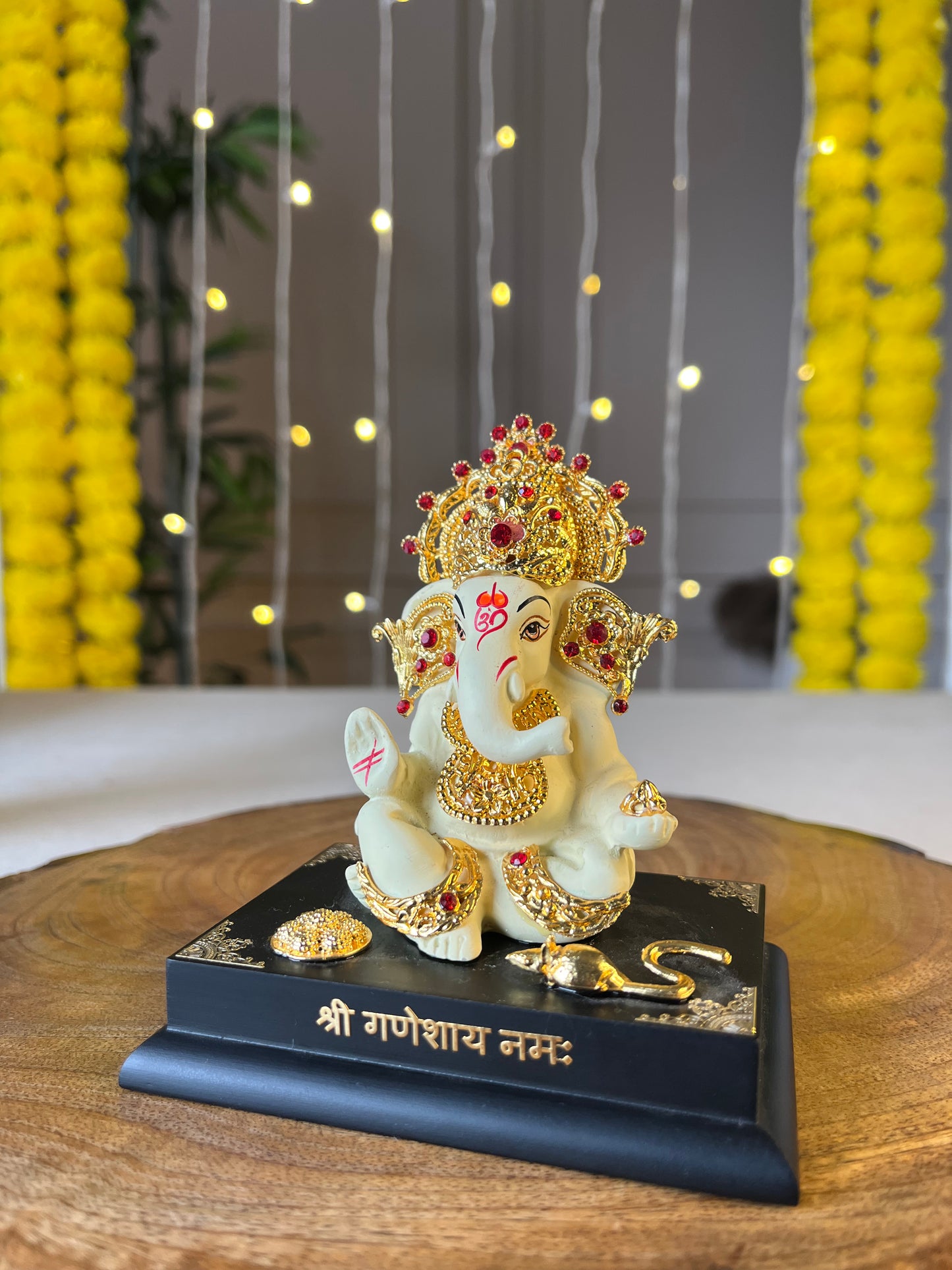 GOLD PLATED LORD GANESHA IDOL